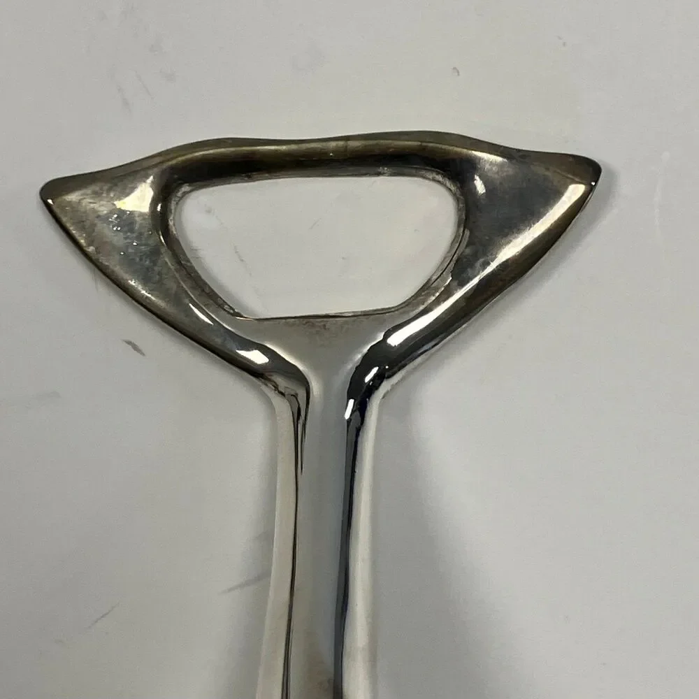 Lillian Vernon Dolphin Bottle Opener Silver Plated Twist And Pop Opener With Box